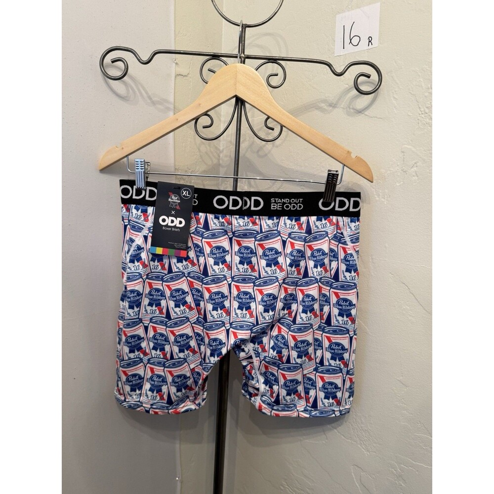 ODD Sox x Pabst Blue Ribbon Boxer Briefs Men’s XL NWT – Beer Can Print